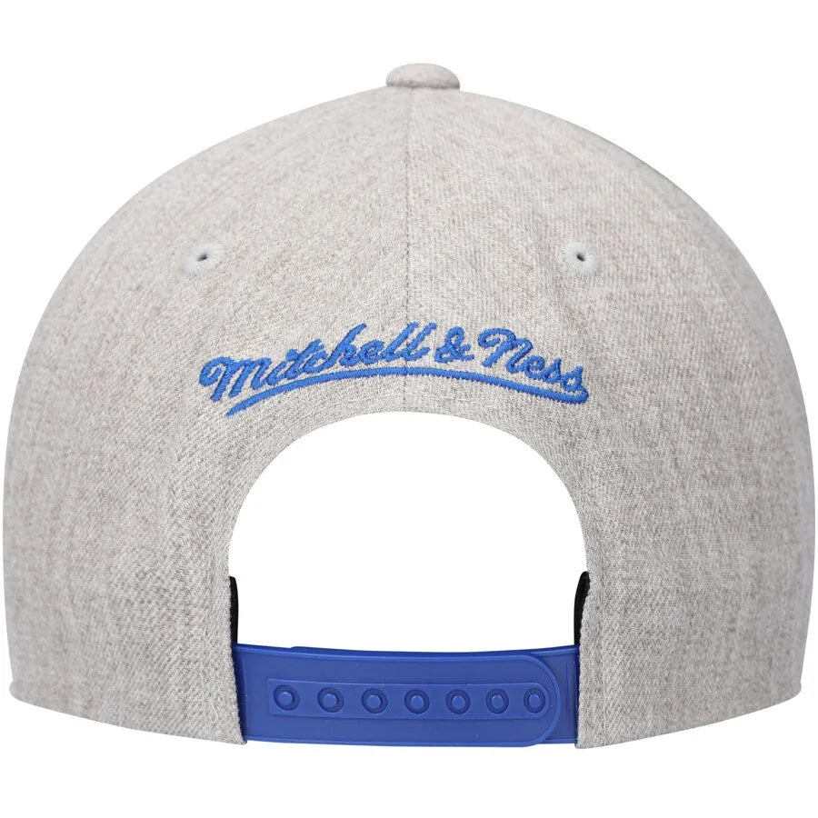 Detroit Pistons Gray Heather 2.0 Mitchell & Ness Snapback Hat