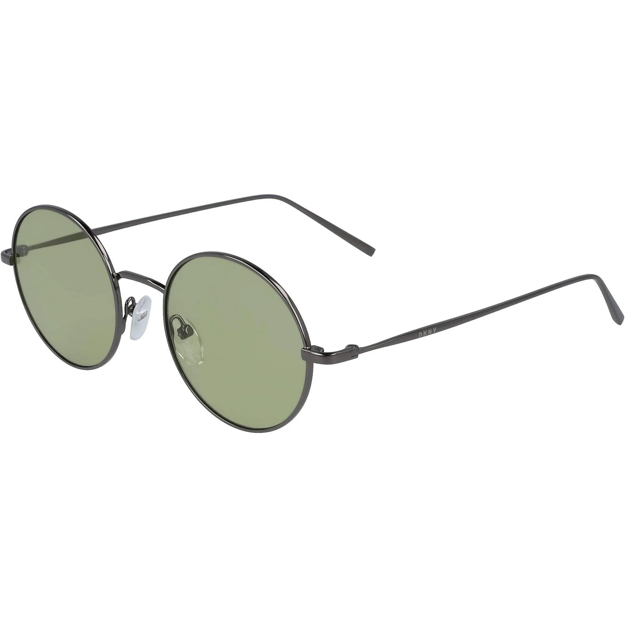 Dkny Women's Sunglasses - Gunmetal/Green Metal Full Rim Round Frame | DKNY DK105S 033