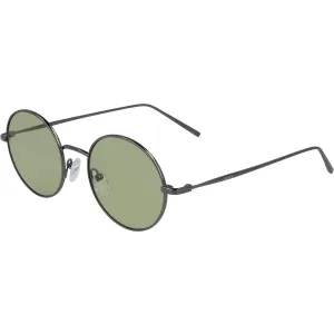 Dkny Women's Sunglasses - Gunmetal/Green Metal Full Rim Round Frame | DKNY DK105S 033