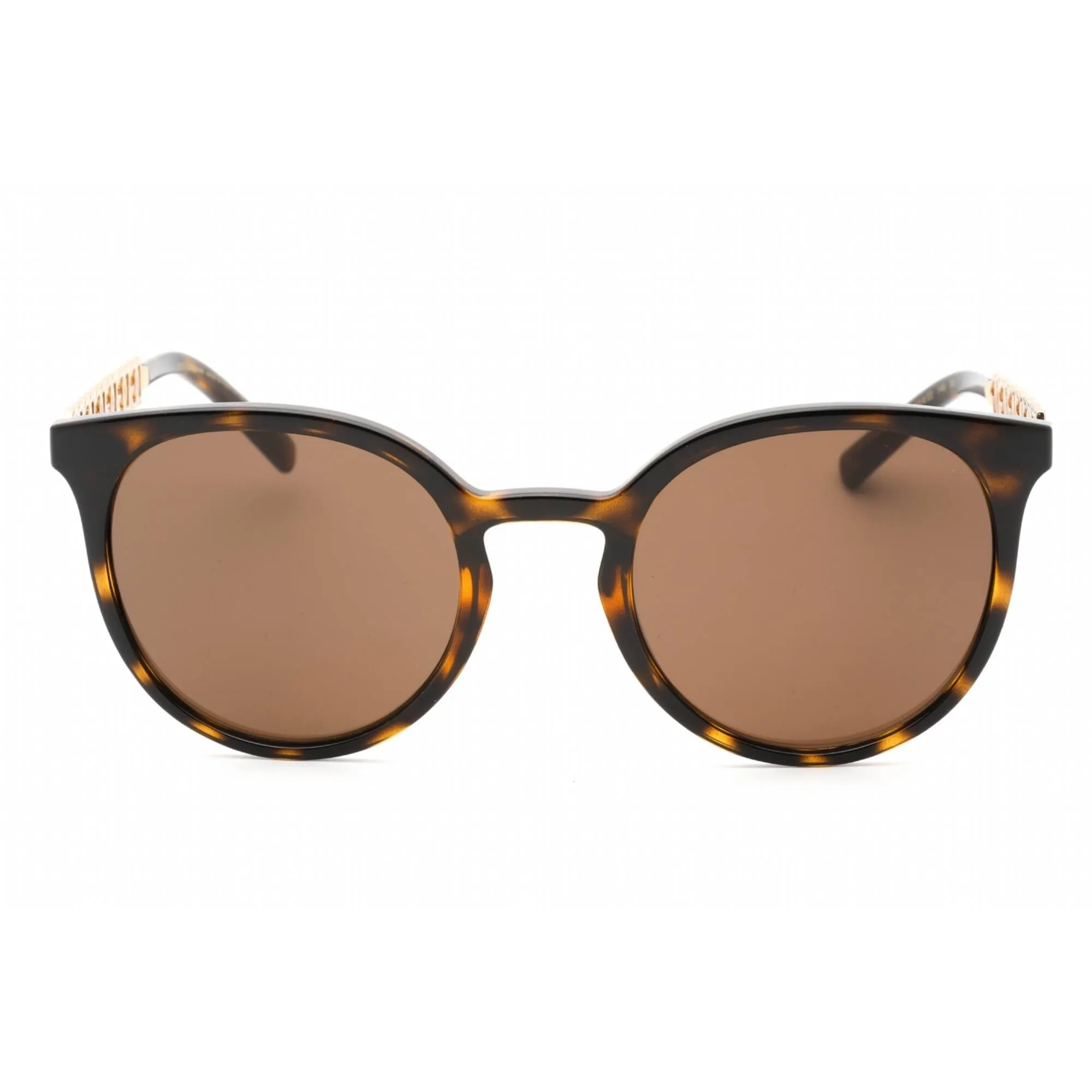 Dolce & Gabbana Women's Sunglasses - Dark Tortoise Round Shape Frame | 0DG6189U 502/73