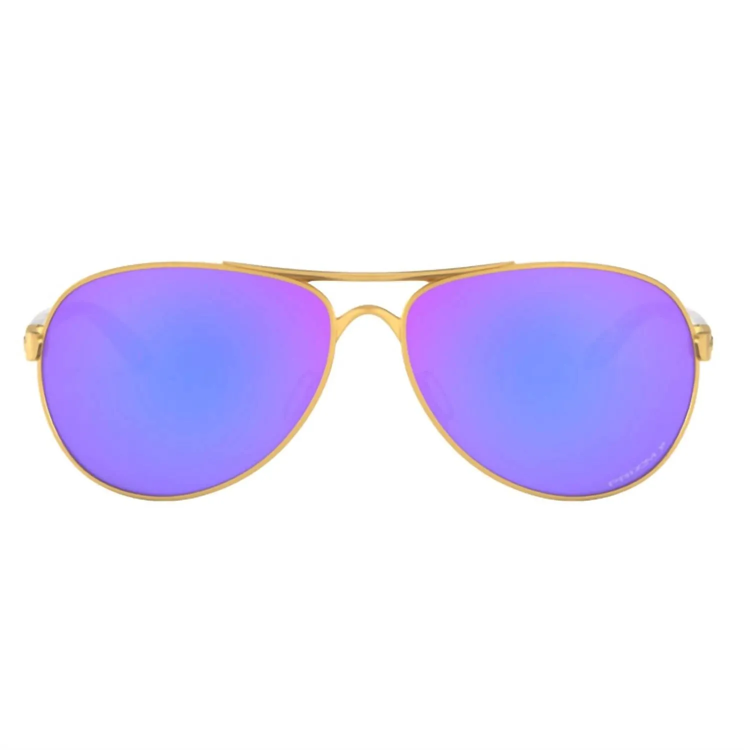 Feedback Polarized Sunglasses 4079 - 39 - 59 In Satin Gold/prizm Violet
