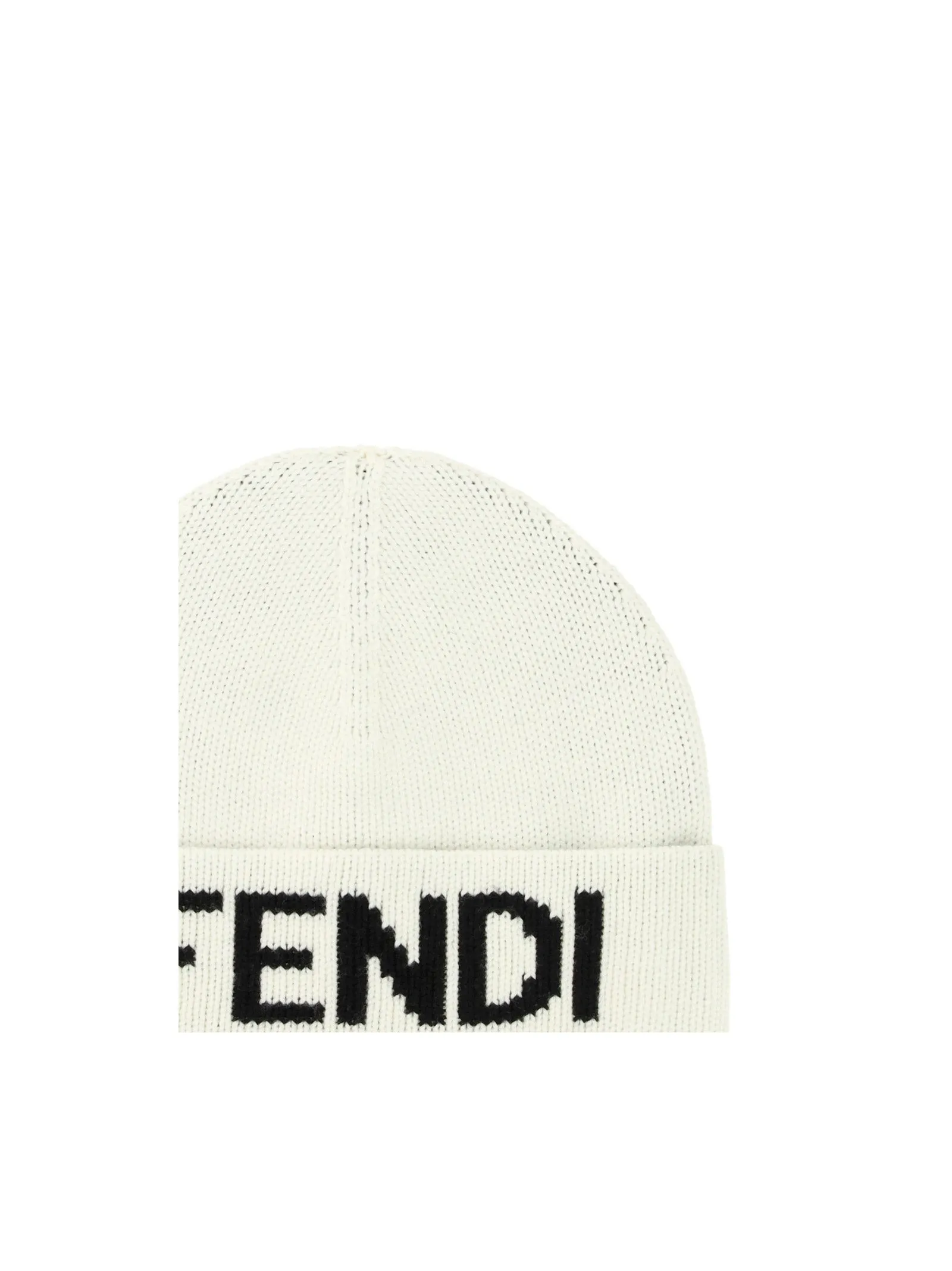 Fendi Logo Embroidered Beanie