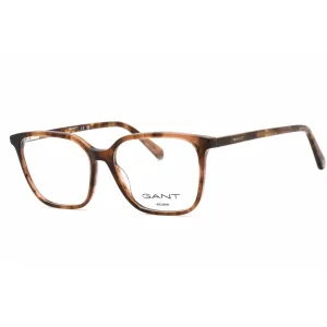 Gant Women's Eyeglasses - Dark Havana Plastic Square Shape Full Rim Frame | GA4150 052