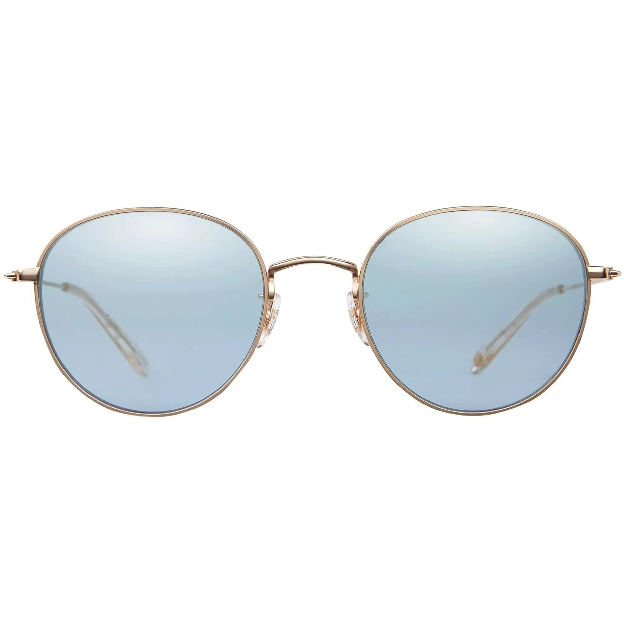 Garrett Leight Women's Sunglasses - Gold-Prosecco Round Frame | PALOMA MG-PRO/SFSKLM