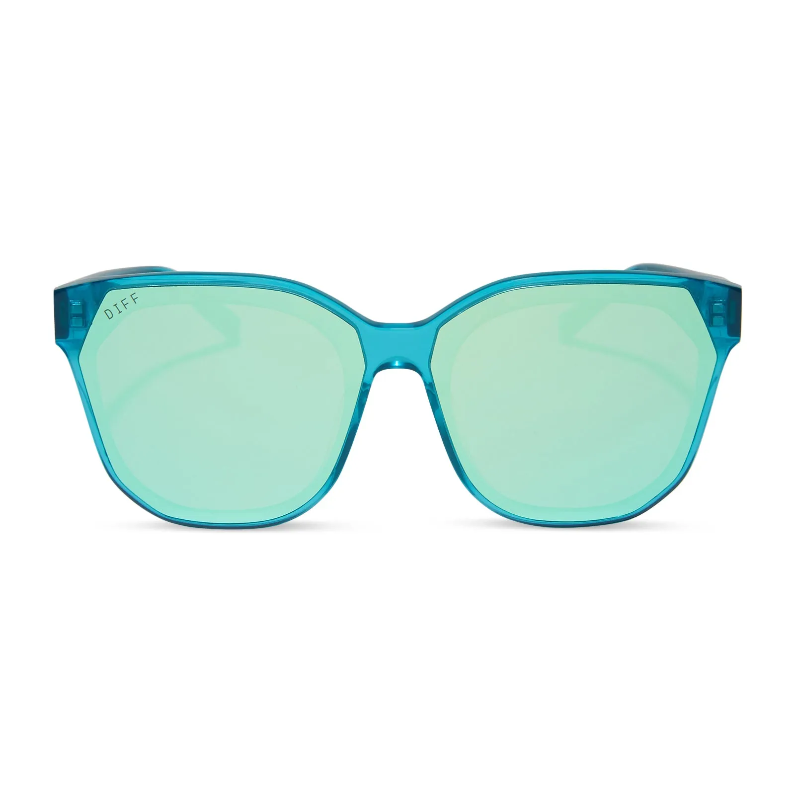 GIA - TURQUOISE ICE CRYSTAL   TURQUOISE ICE MIRROR SUNGLASSES