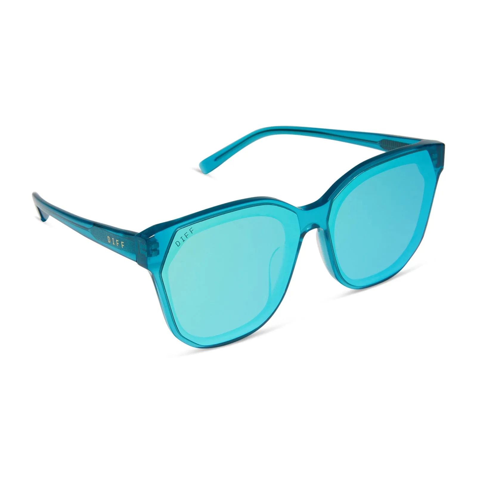 GIA - TURQUOISE ICE CRYSTAL   TURQUOISE ICE MIRROR SUNGLASSES