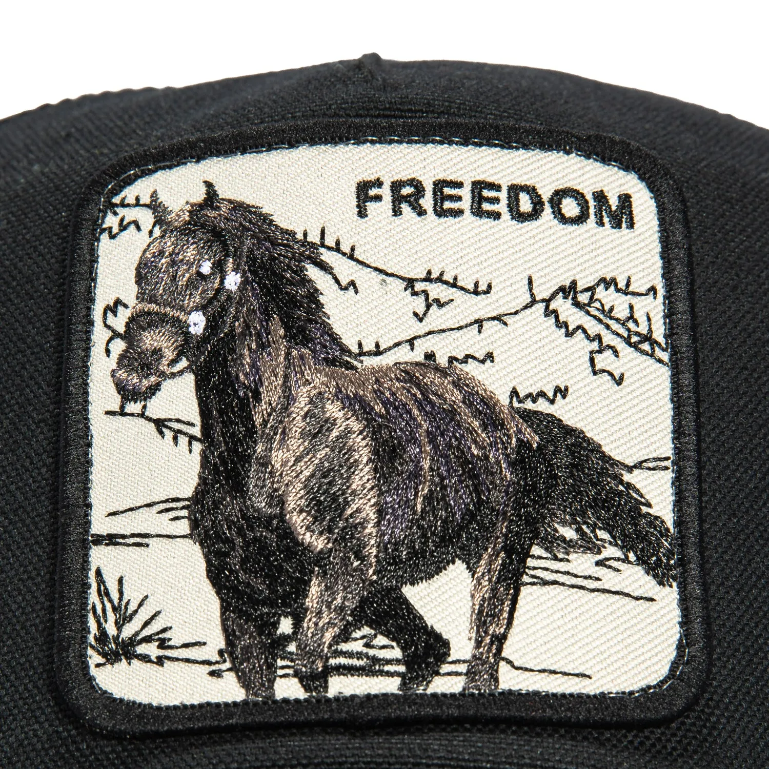 Goorin Bros Run Wild Freedom Adjustable Trucker Snapback Hat - Black