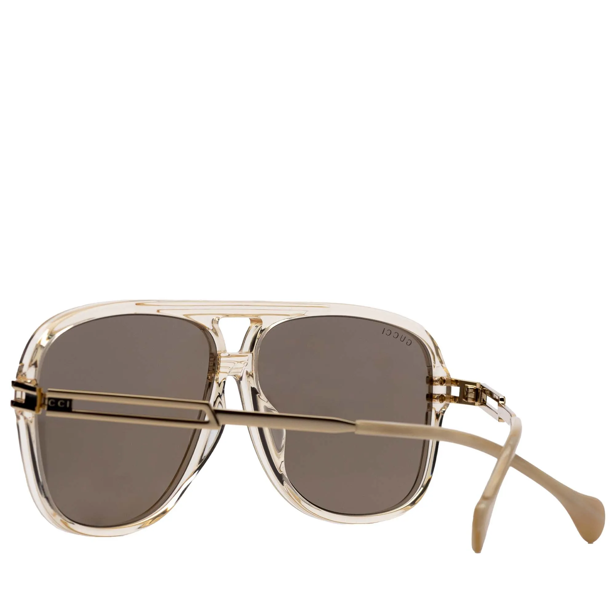 Gucci Aviator Sunglasses - Yellow/Gold/Brown