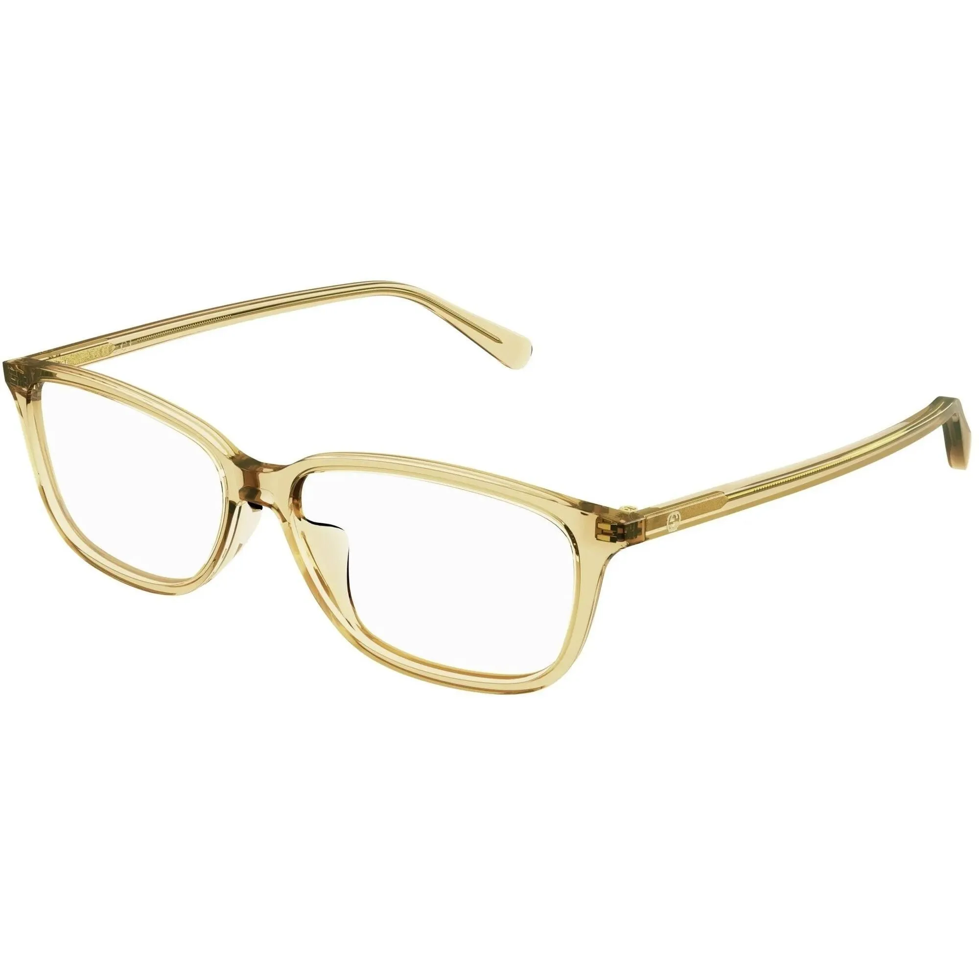 Gucci Women's Eyeglasses - Brown Acetate Rectangular Frame Demo Lens | GG0757OA 004