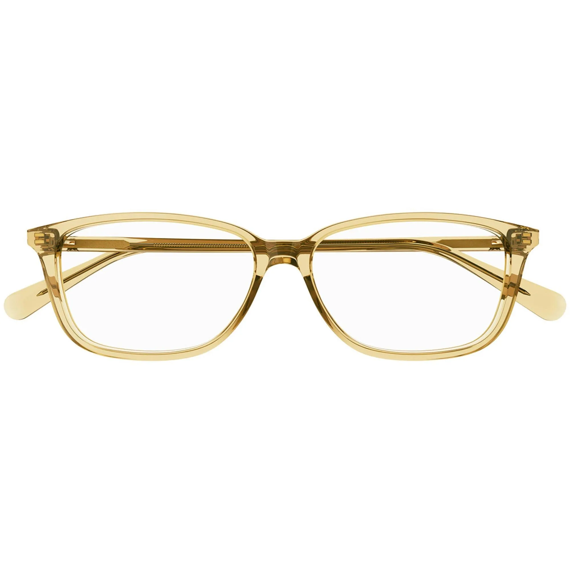 Gucci Women's Eyeglasses - Brown Acetate Rectangular Frame Demo Lens | GG0757OA 004