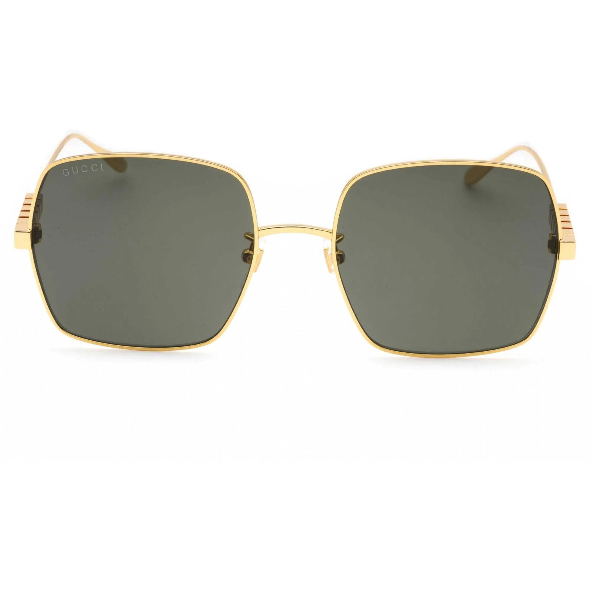 Gucci Women's Sunglasses - Gold Oversized Full Rim Metal Frame Grey Lens | GG1434S 001