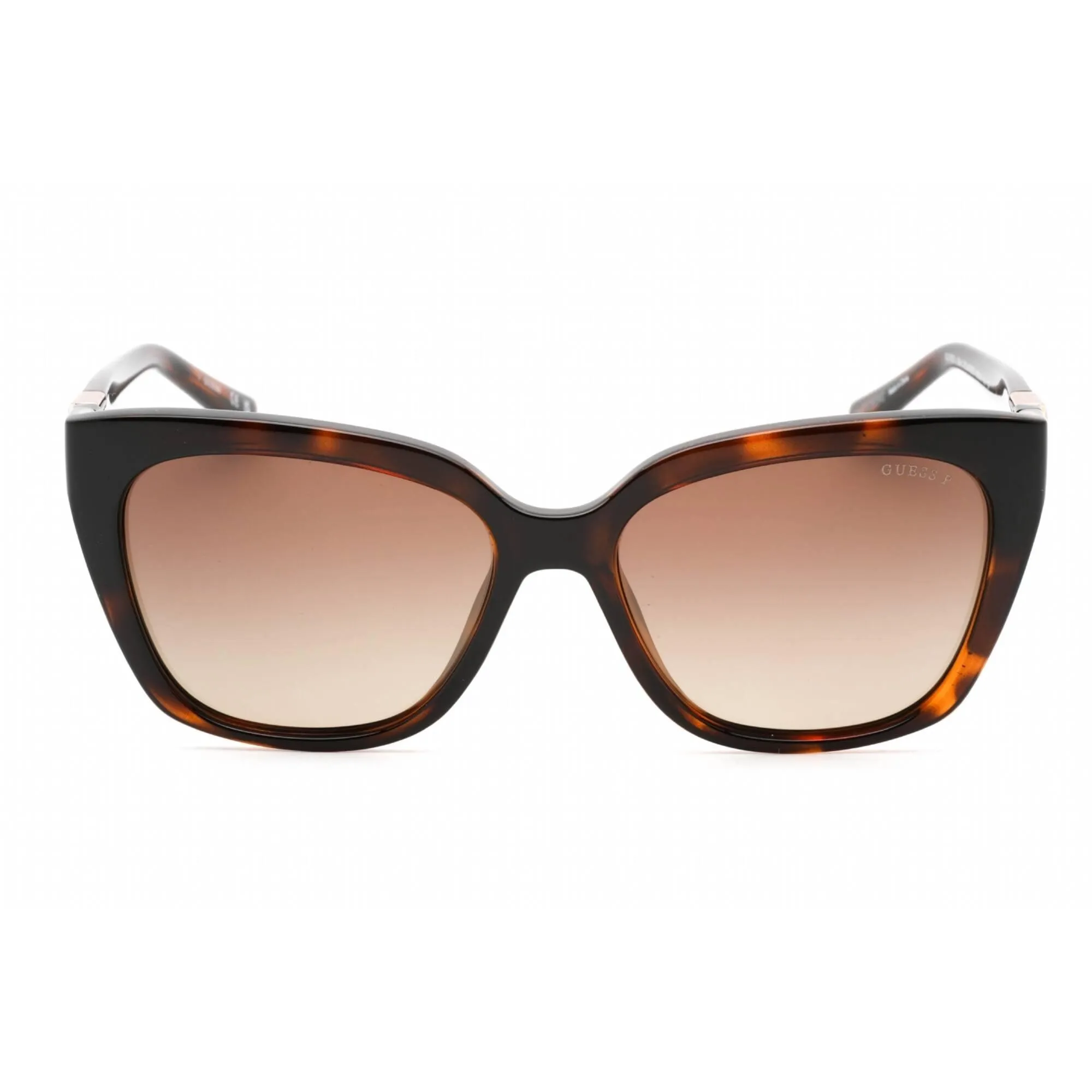 Guess Women's Sunglasses - Full Rim Dark Havana Plastic Rectangular, 55mm | GU7878 52H