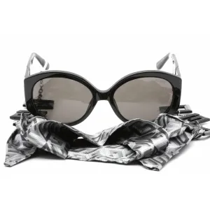 Guess Women's Sunglasses - Full Rim Shiny Black Plastic Round Shape Frame | GU7917 01A