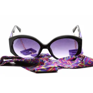 Guess Women's Sunglasses - Violet/Other Plastic Full Rim Round Frame | GU7917 83Z