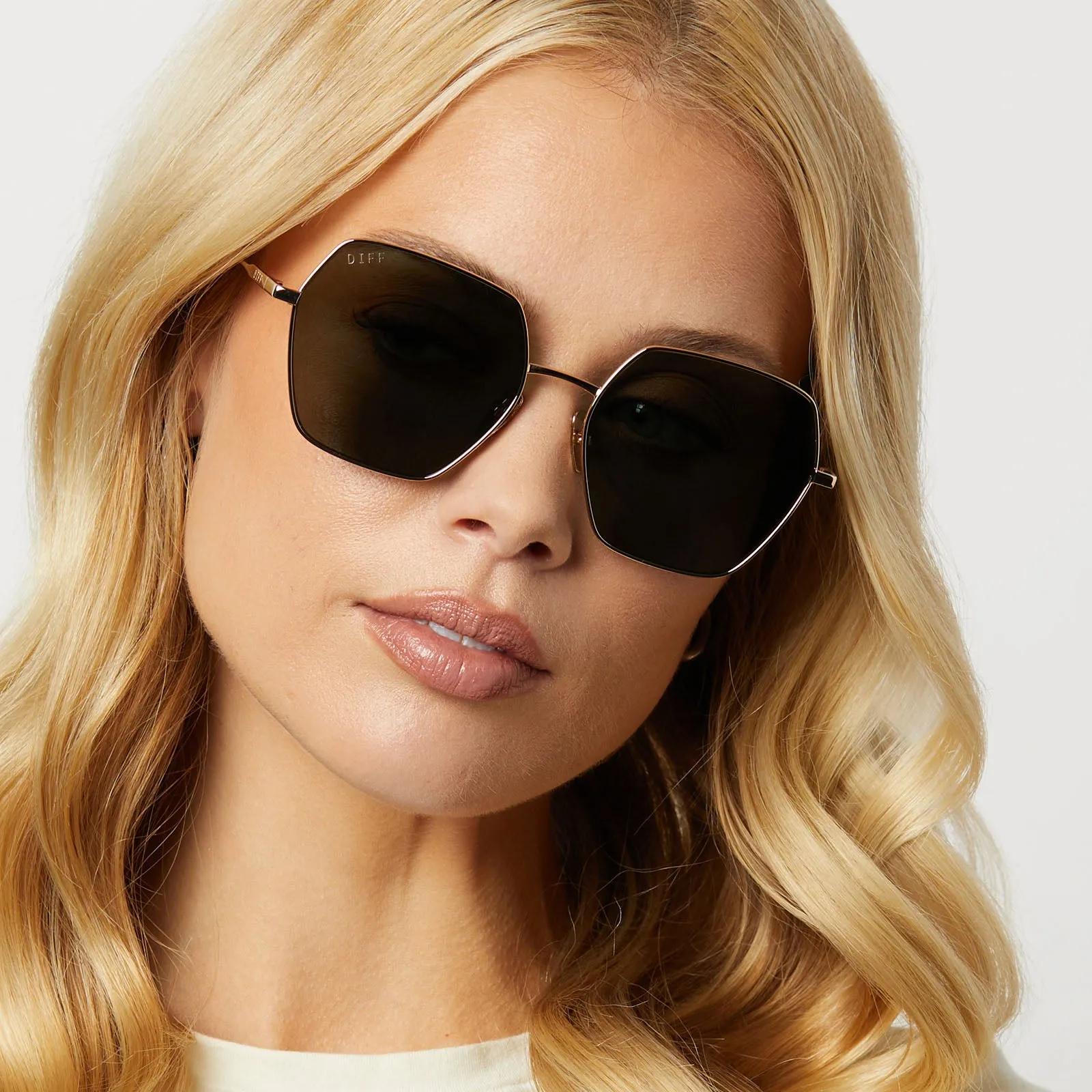 HARLOWE - GOLD   G15   POLARIZED SUNGLASSES