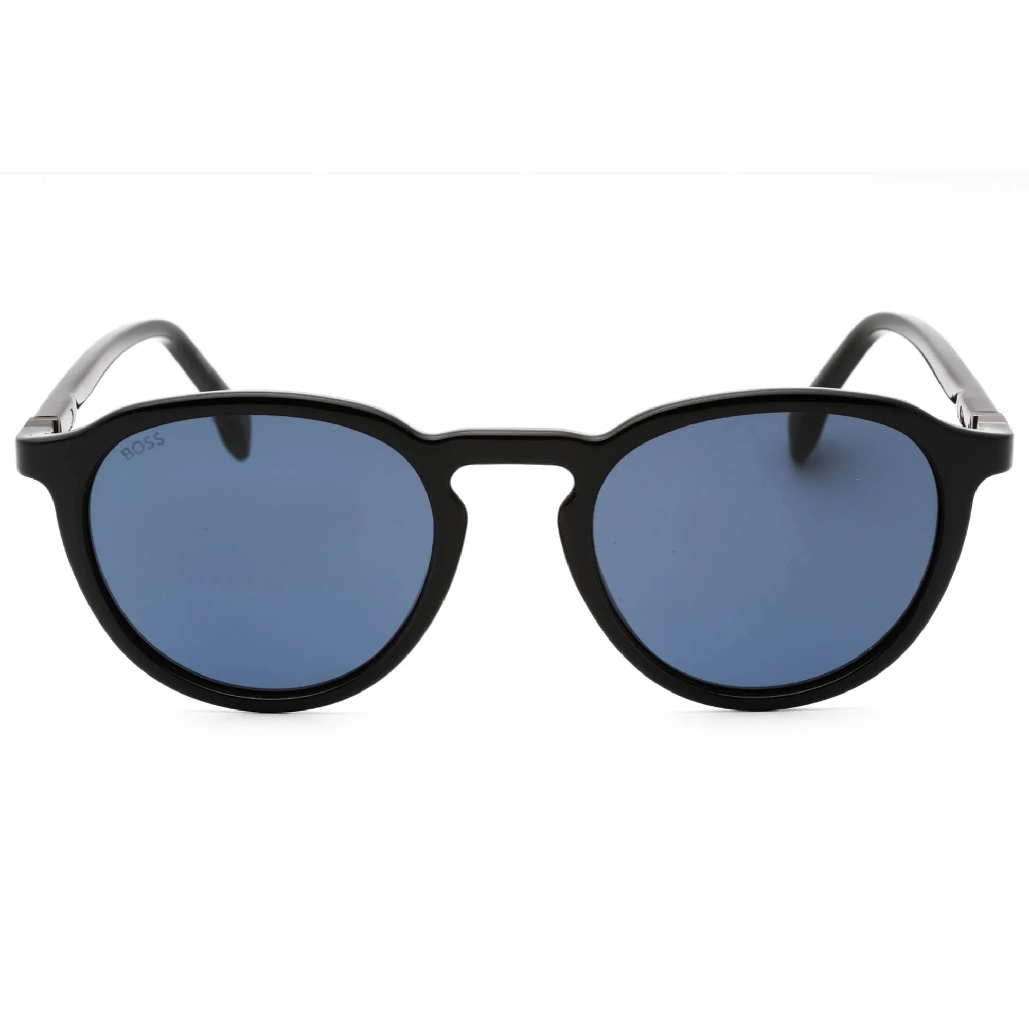 Hugo Boss Men's Sunglasses - Black Plastic Round Full Rim Frame | BOSS 1491/S 0807 KU