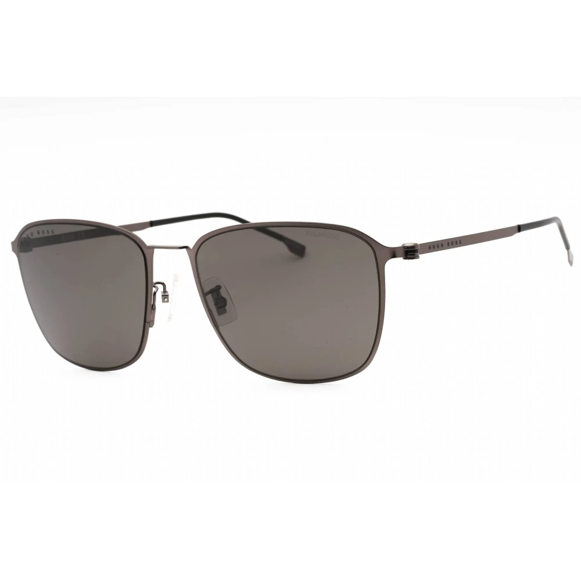 Hugo Boss Men's Sunglasses - Matte Dark Ruthenium Rectangular | BOSS 1405/F/SK 0R80 M9