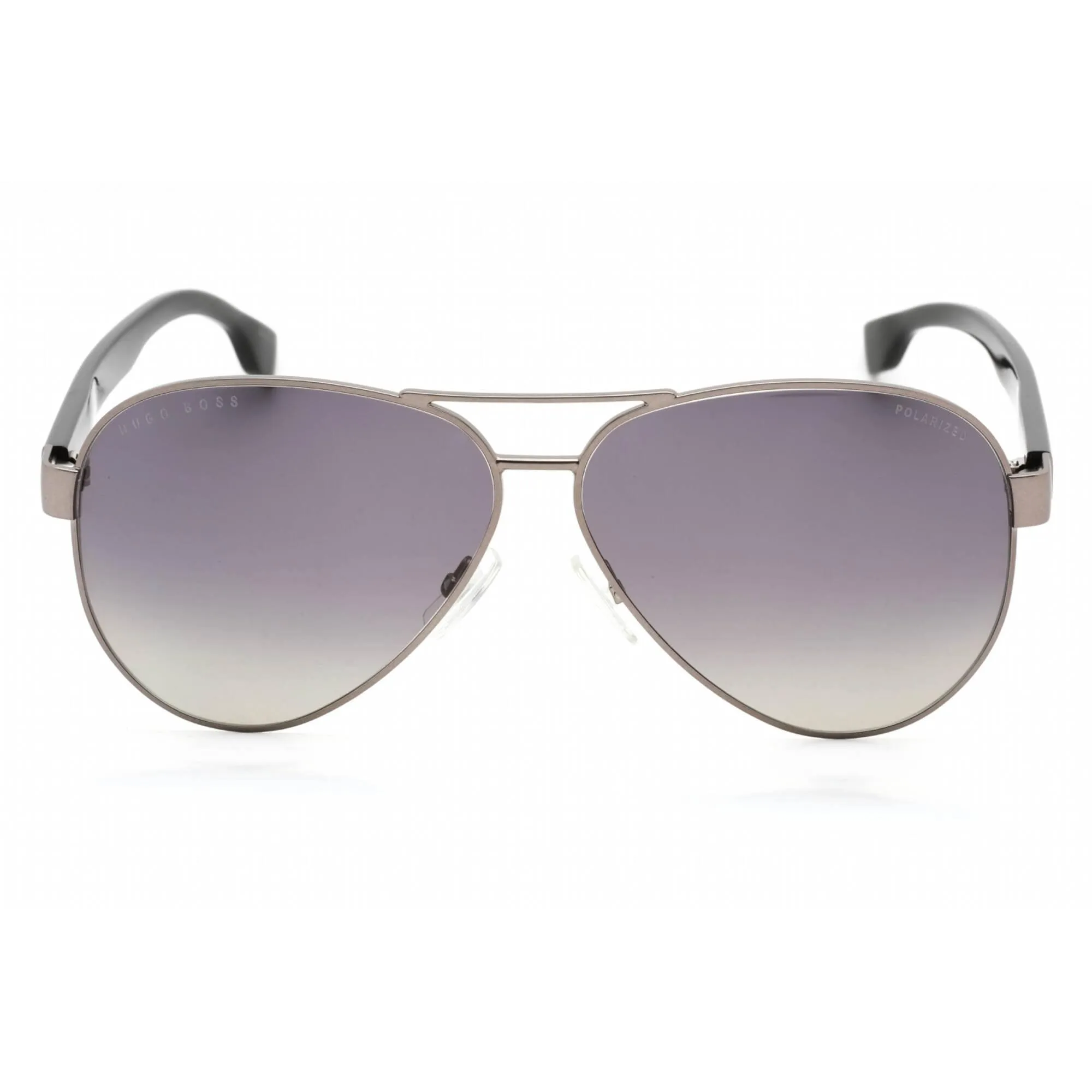 Hugo Boss Men's Sunglasses - Matte Ruthenium Metal Aviator Frame | BOSS 1241/S 0R80 00