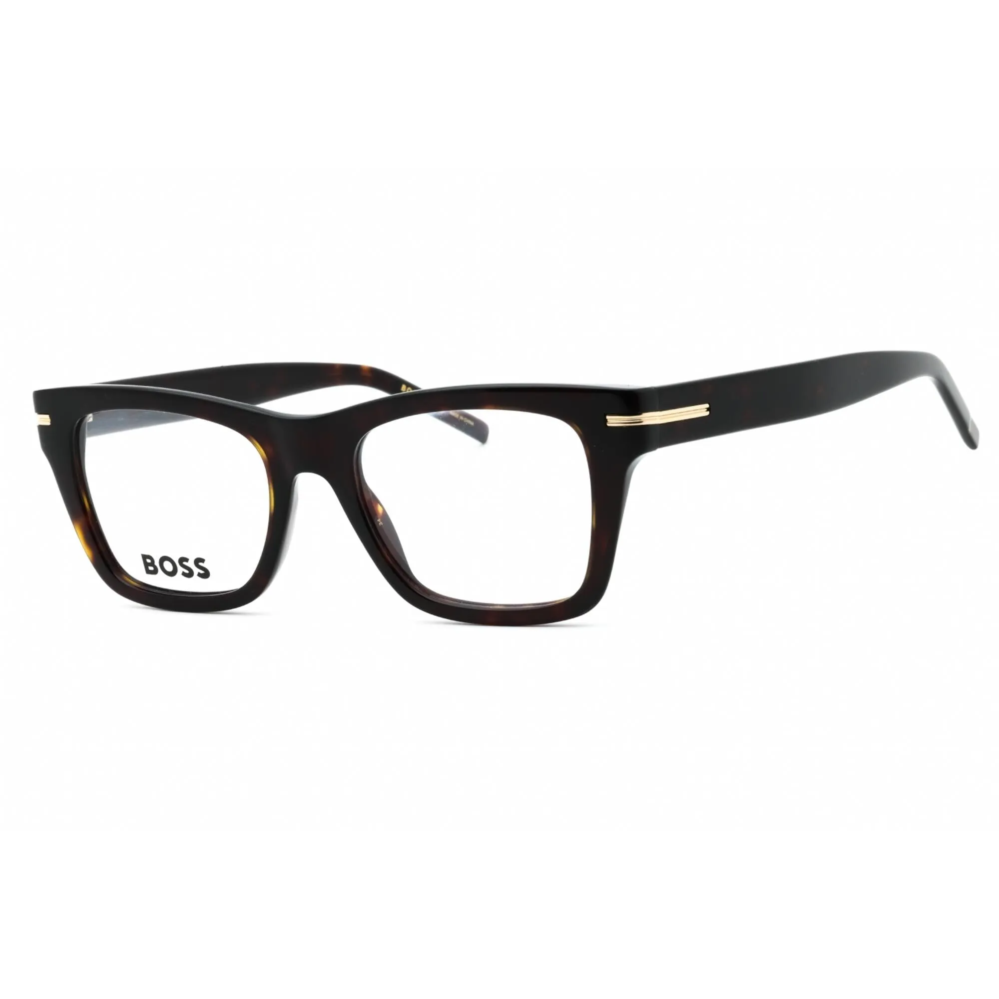 Hugo Boss Women's Eyeglasses - Havana Plastic Square Shape Frame | BOSS 1522 0086 00