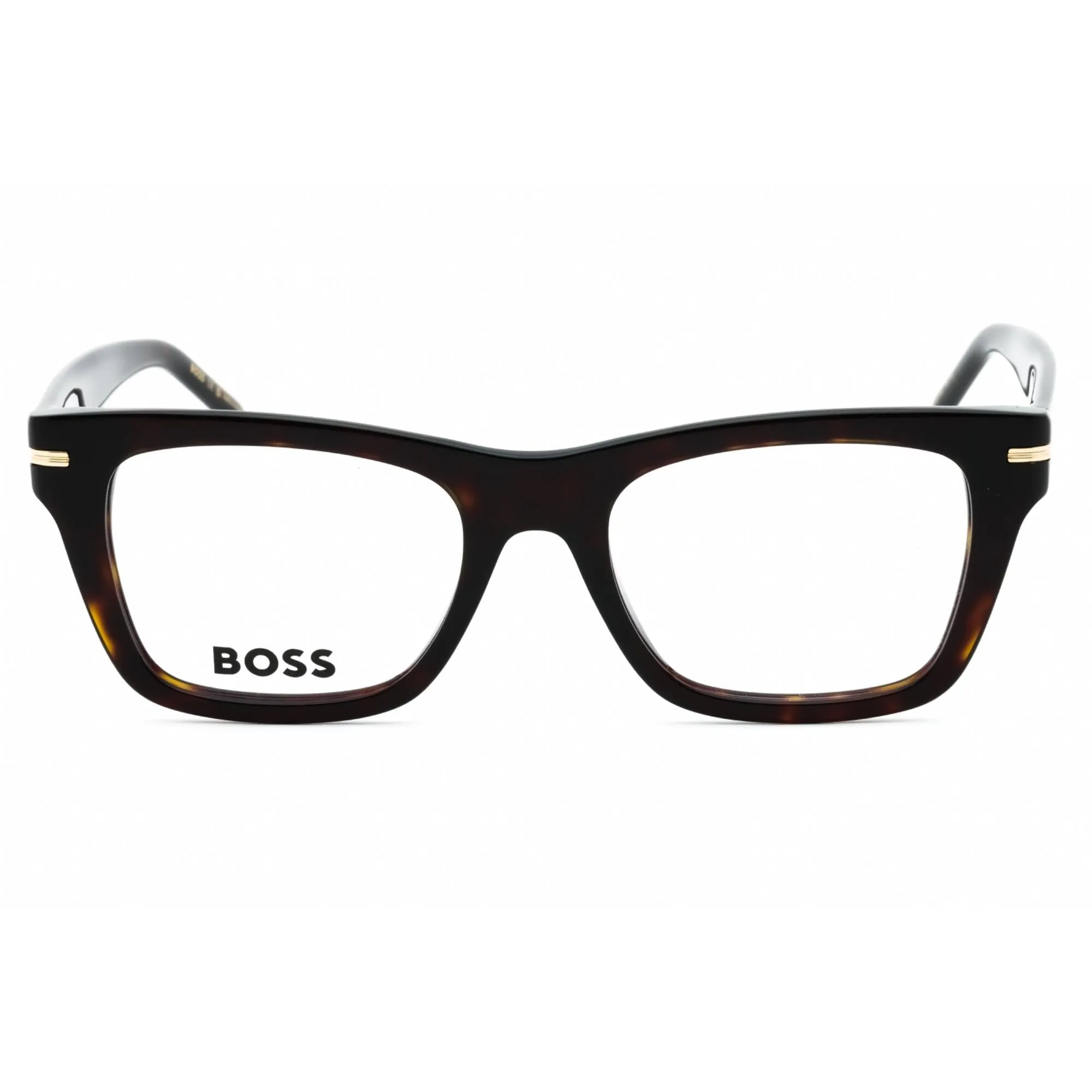 Hugo Boss Women's Eyeglasses - Havana Plastic Square Shape Frame | BOSS 1522 0086 00