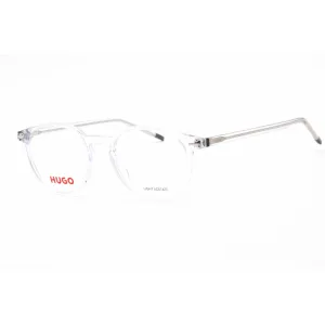 Hugo Men's Eyeglasses - Full Rim Crystal Round Shape Acetate Frame | HG 1226 0900 00