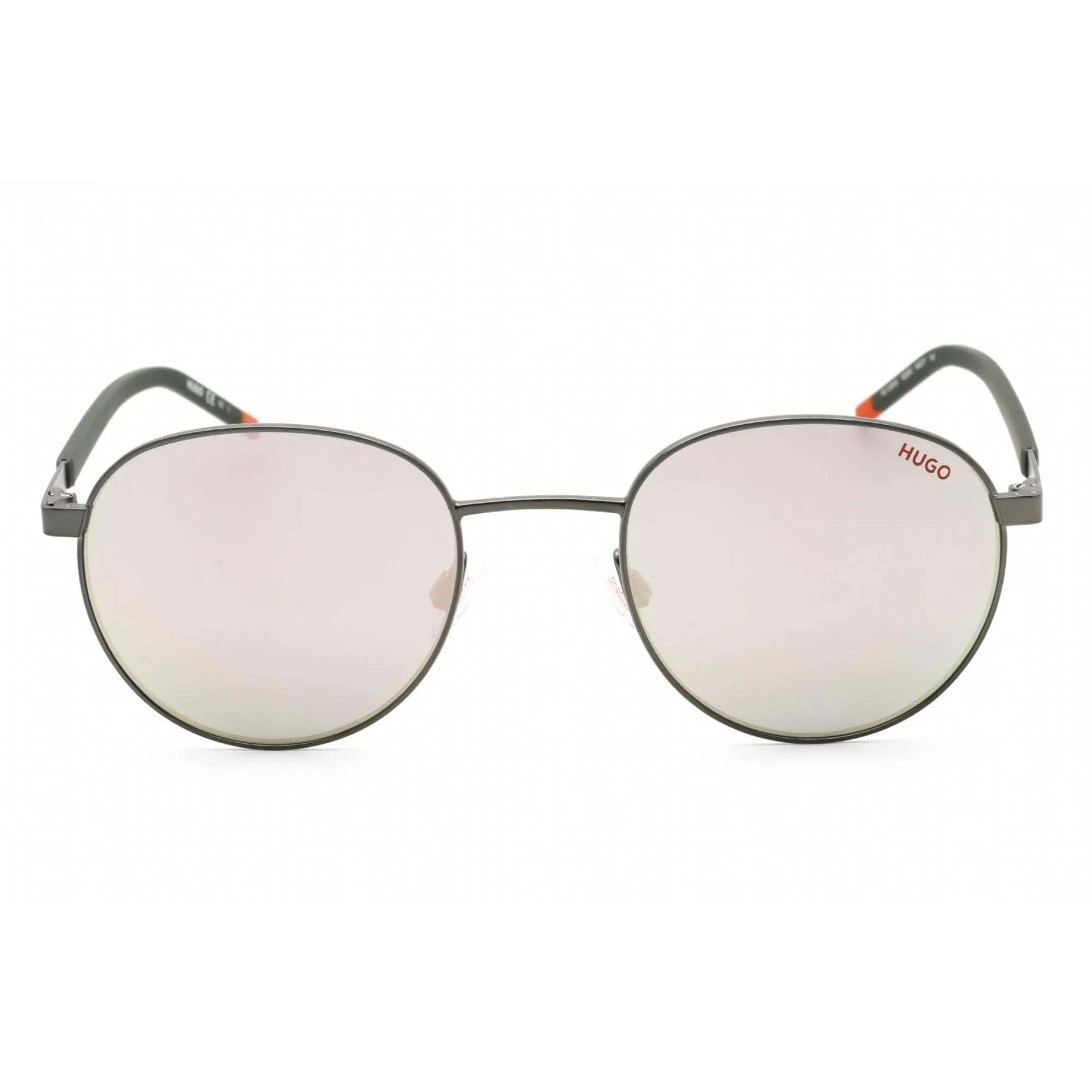 Hugo Men's Sunglasses - Extra White Multilayered Lens Green Frame | HG 1230/S 01ED DC