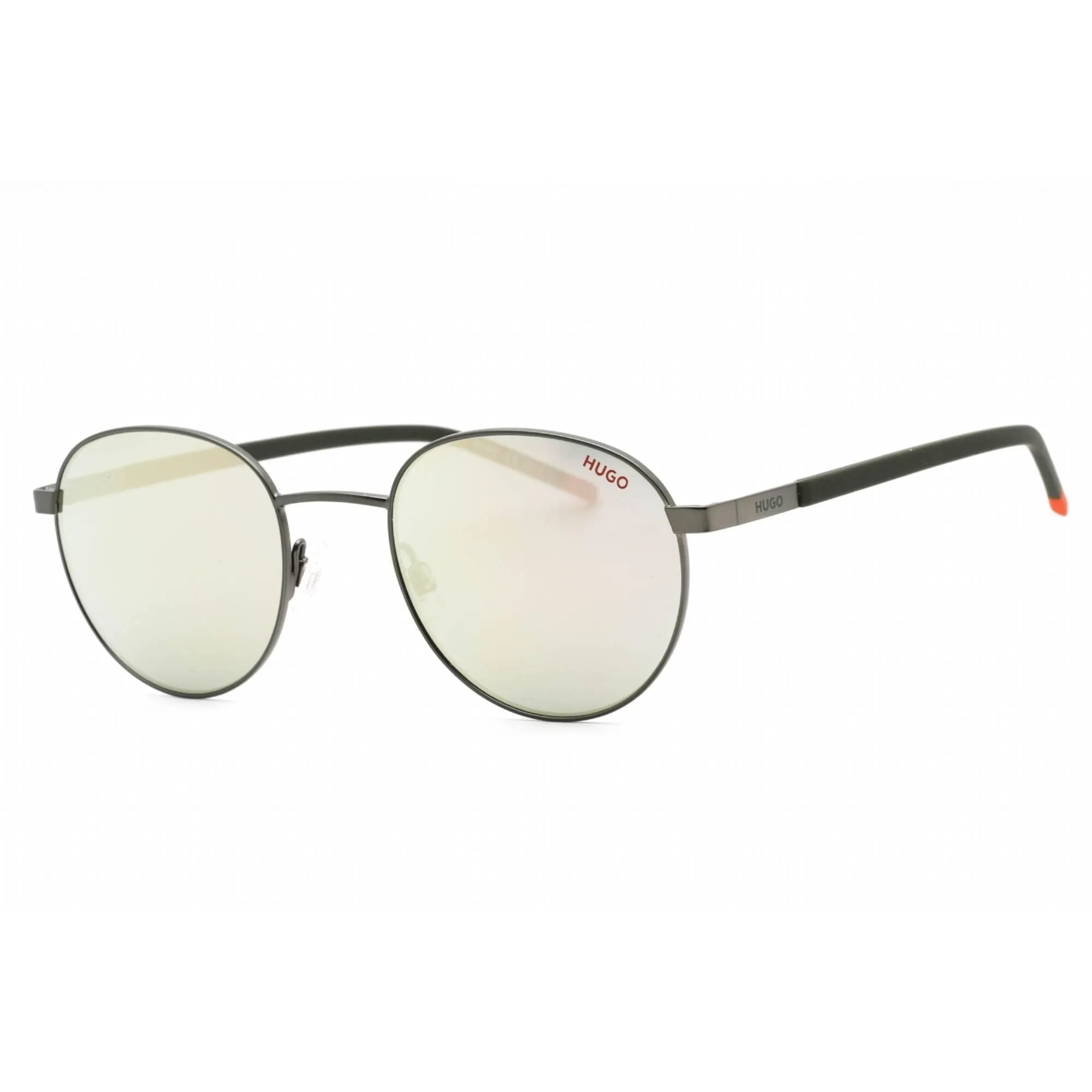 Hugo Men's Sunglasses - Extra White Multilayered Lens Green Frame | HG 1230/S 01ED DC