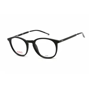 Hugo Unisex Eyeglasses - Clear Lens Black Acetate/Metal Round Frame | HG 1017 0807 00