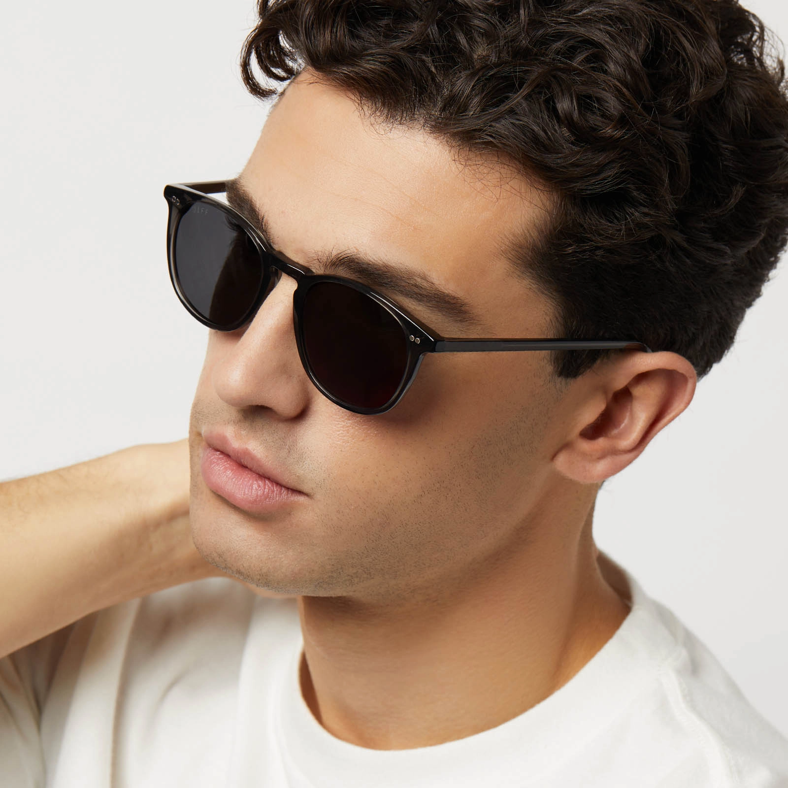 JAXSON XL - BLACK SMOKE CRYSTAL   GREY   POLARIZED SUNGLASSES