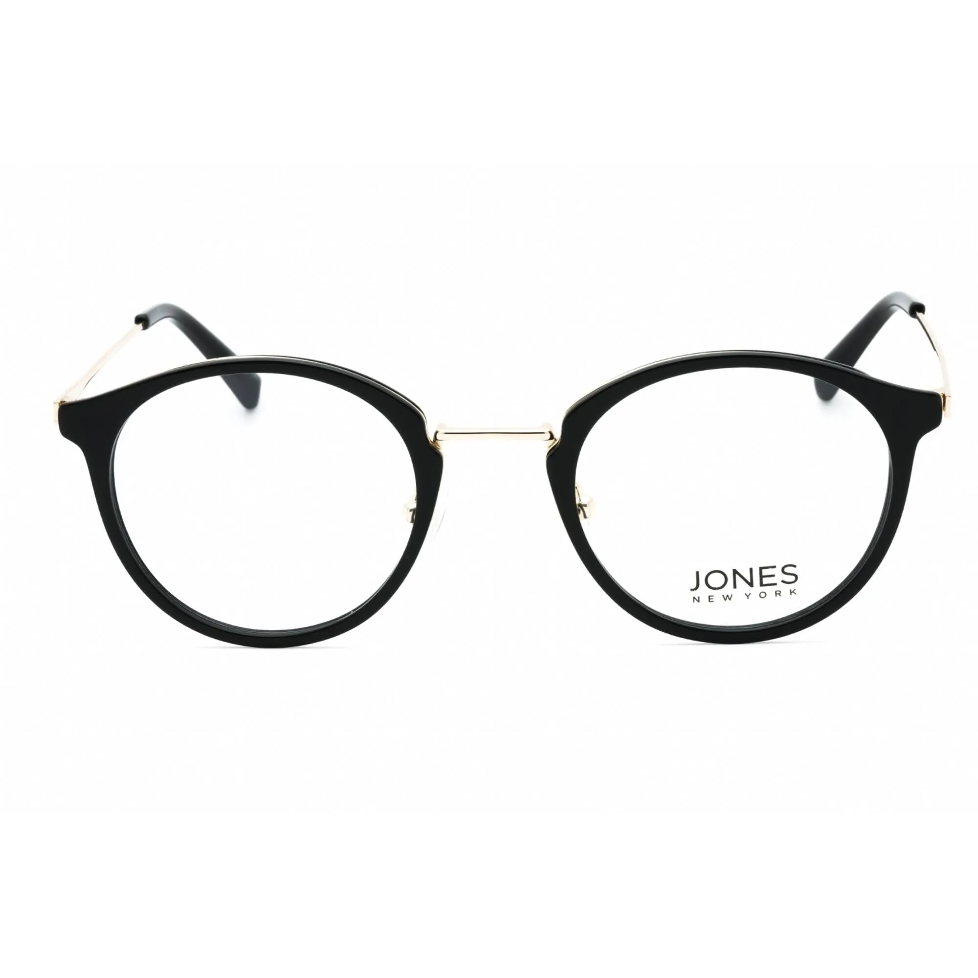 Jones New York Women's Eyeglasses - Black Acetate Round Full Rim Frame | J772 0BLA