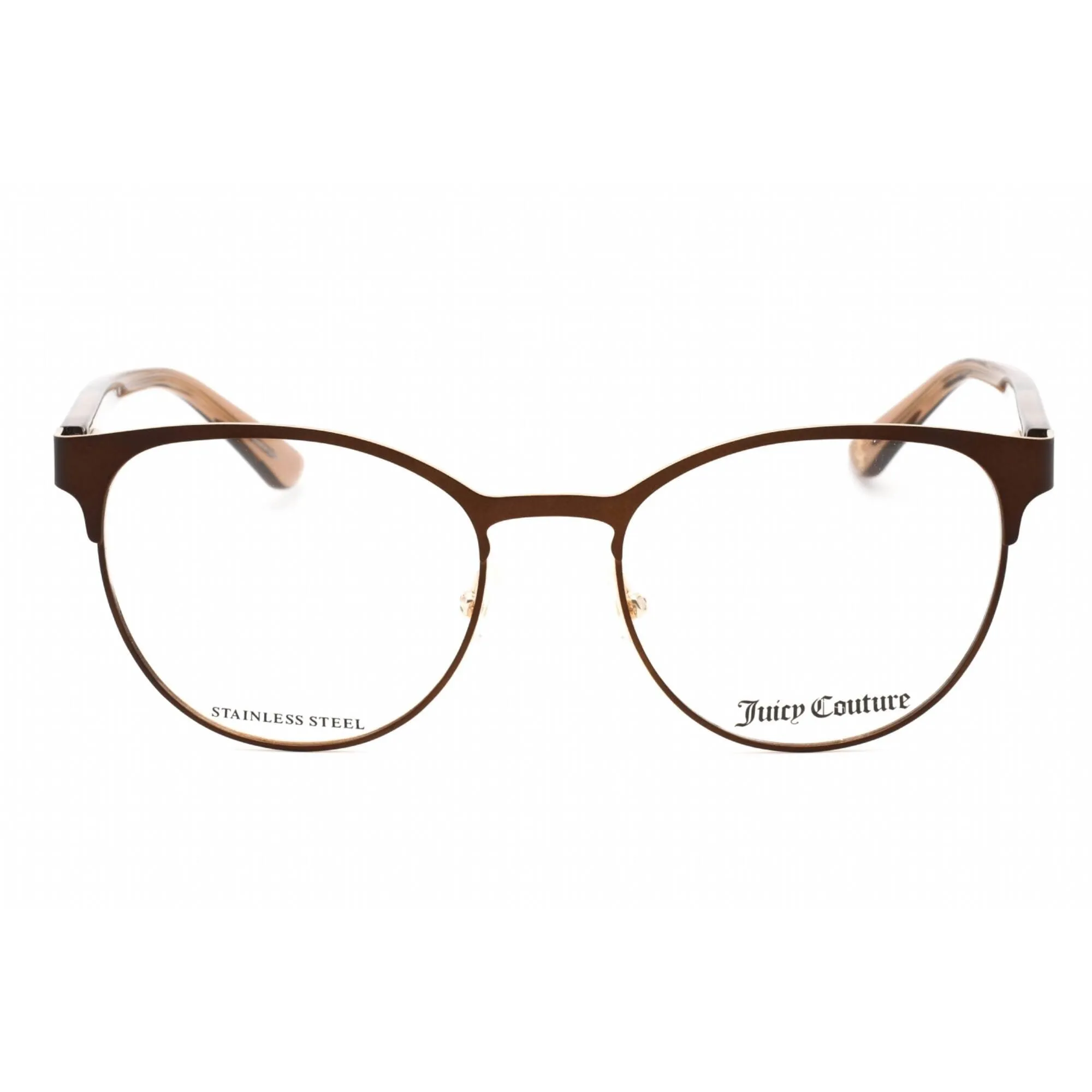 Juicy Couture Women's Eyeglasses - Matte Brown Metal Round Frame | JU 203/G 04IN 00