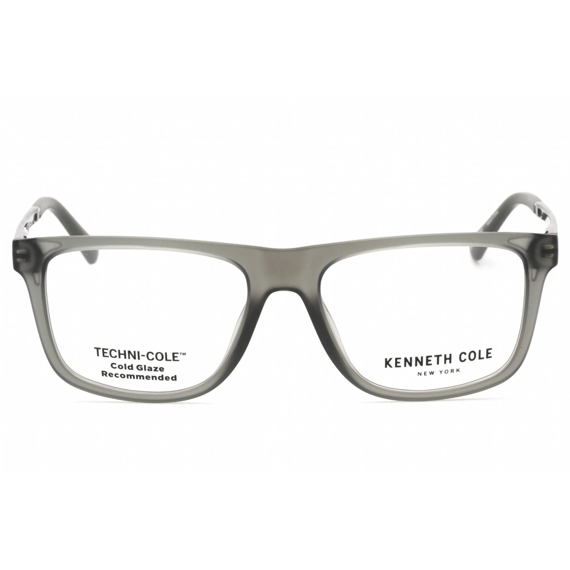 Kenneth Cole New York Men's Eyeglasses - Grey/Other Plastic Square Frame | KC0353 020