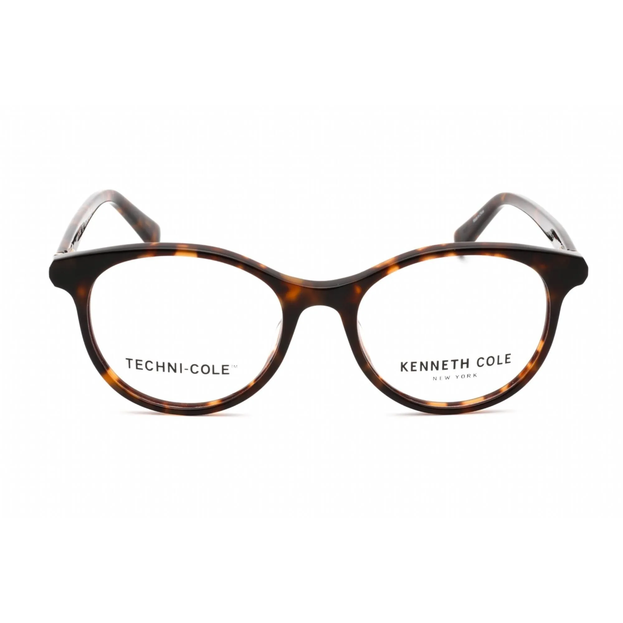 Kenneth Cole New York Women's Eyeglasses - Full Rim Dark Havana Round | KC0325 052