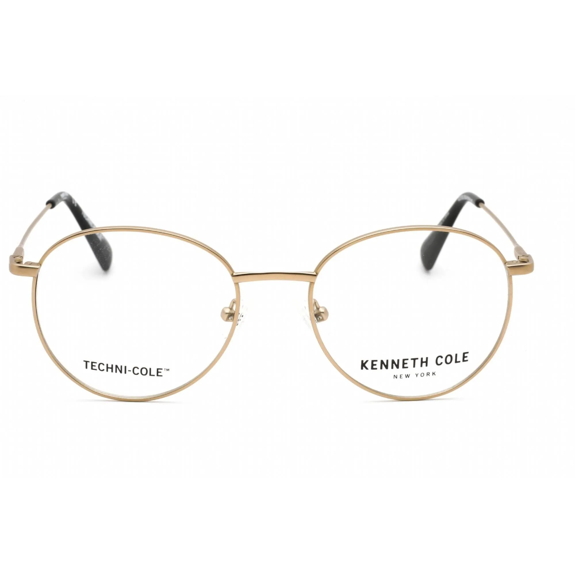 Kenneth Cole New York Women's Eyeglasses - Pale Gold Metal Round Frame | KC0332 032
