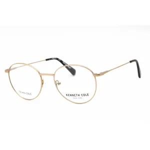 Kenneth Cole New York Women's Eyeglasses - Pale Gold Metal Round Frame | KC0332 032