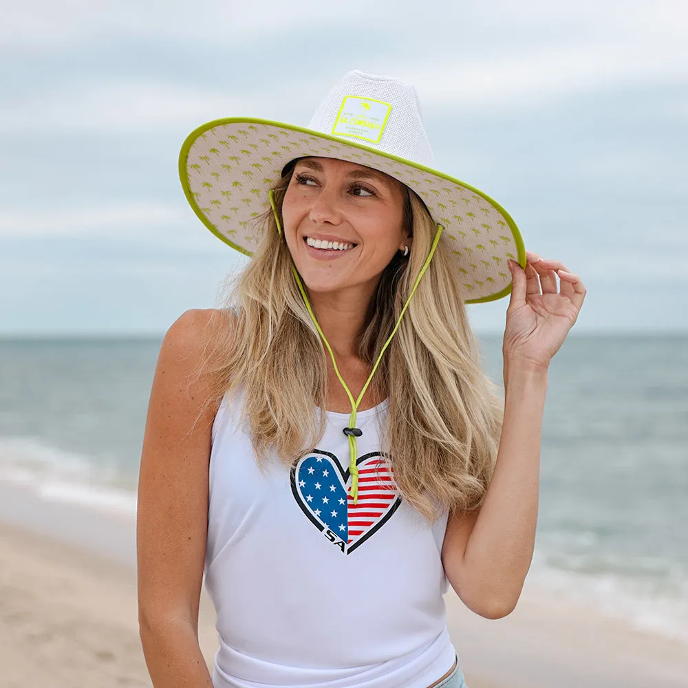 Keys Straw Hat | Sunny Palms | White