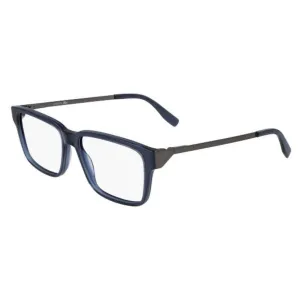 Lacoste Men's Eyeglasses - Blue Plastic Square Frame Demo Lens | LACOSTE L2867 424