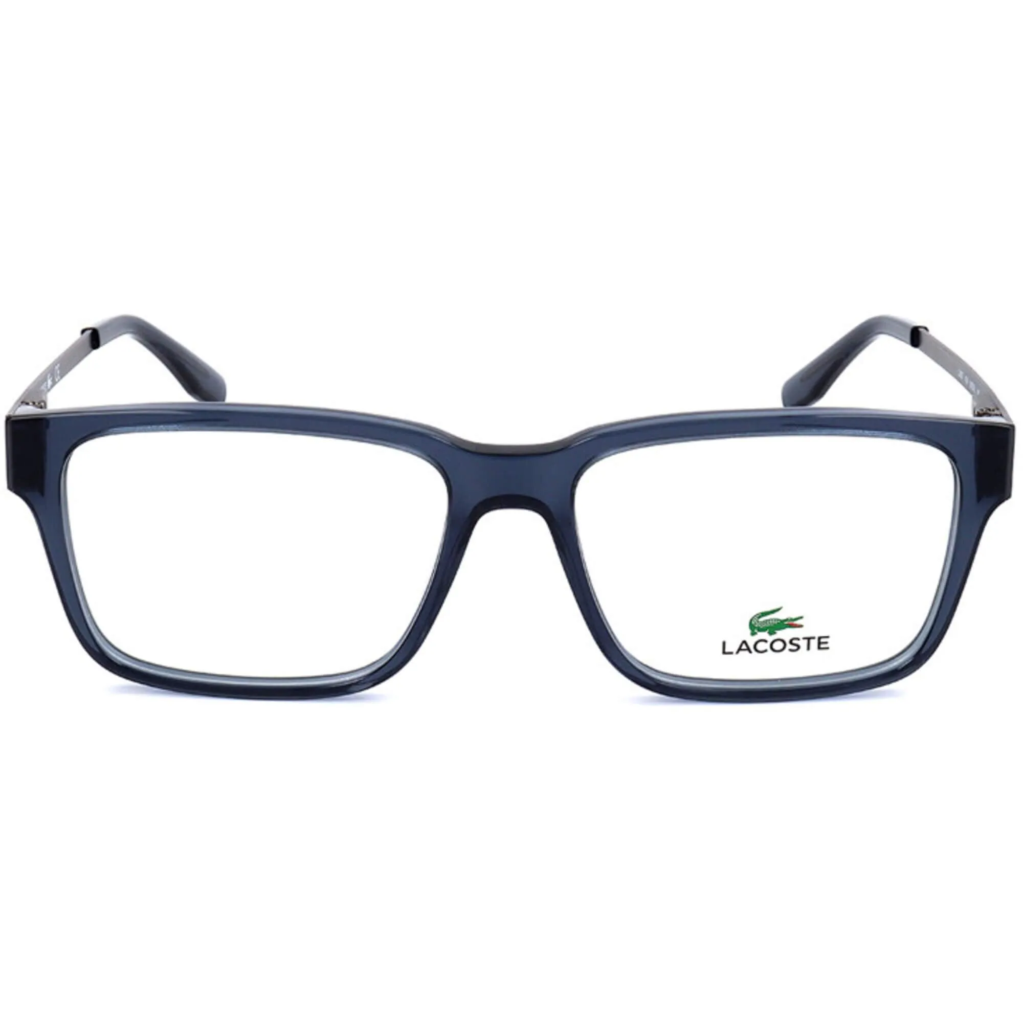 Lacoste Men's Eyeglasses - Blue Plastic Square Frame Demo Lens | LACOSTE L2867 424