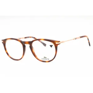 Lacoste Men's Eyeglasses - Havana Plastic Full Rim Frame Clear Demo Lens | L2918 214