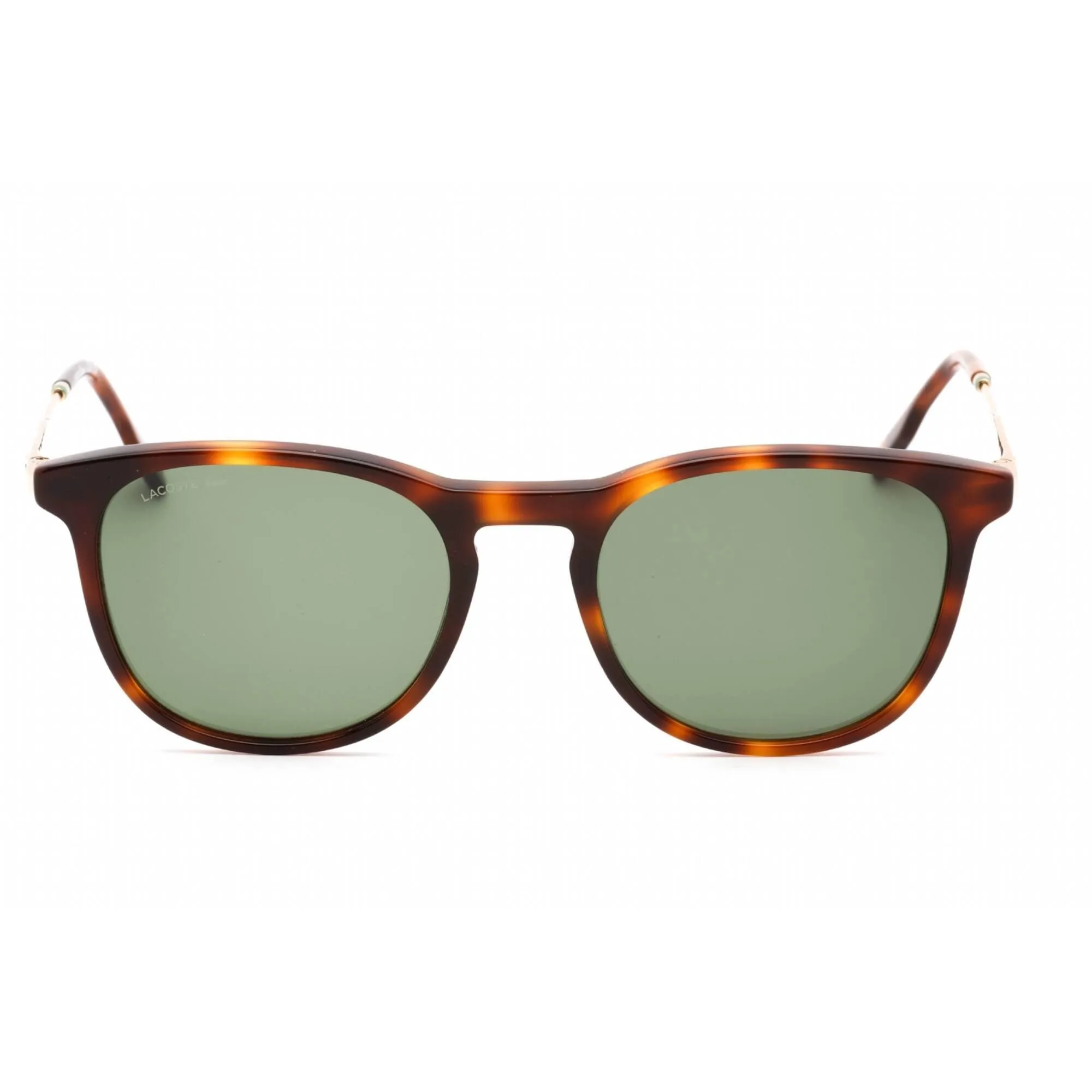Lacoste Men's Sunglasses - Havana Round Shape Plastic Frame Green Lens | L994S 214