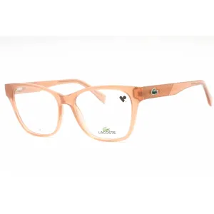 Lacoste Women's Eyeglasses - Nude Plastic Square Frame Clear Demo Lens | L2920 272