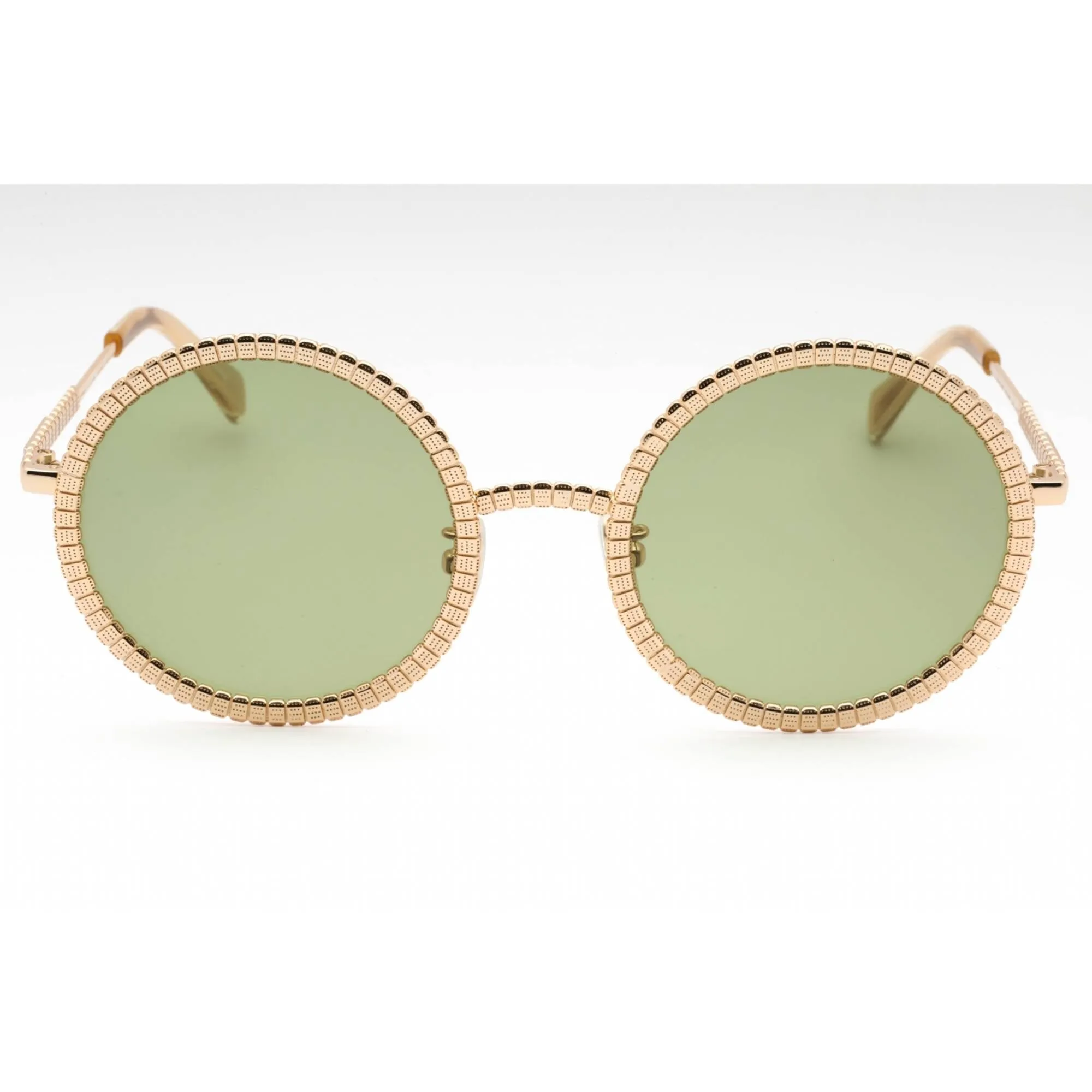 Lacoste Women's Sunglasses - Gold Metal Round Full Rim Frame | L252S RICKY REGAL 714