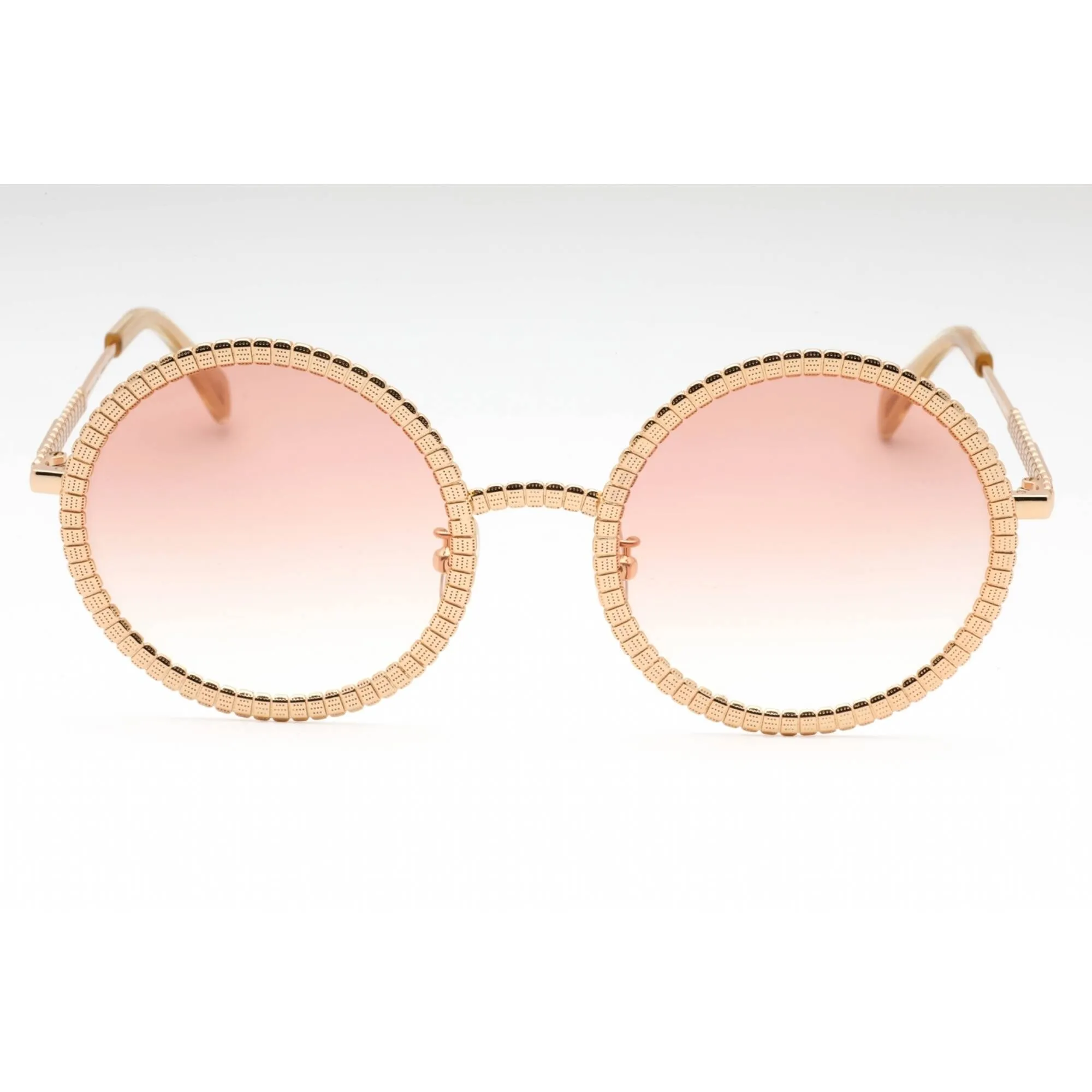 Lacoste Women's Sunglasses - Light Gold Metal Round Frame | L252S RICKY REGAL 712