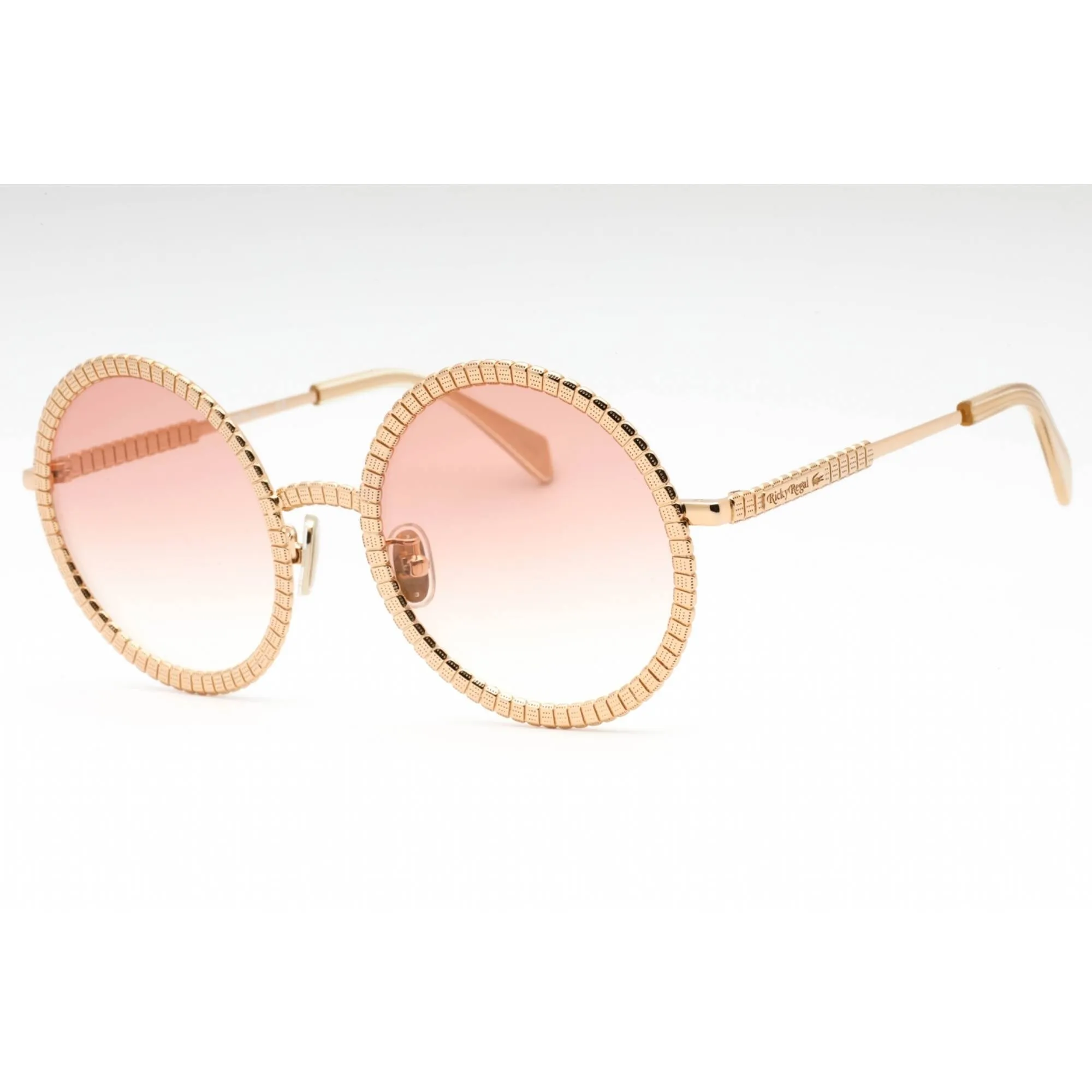 Lacoste Women's Sunglasses - Light Gold Metal Round Frame | L252S RICKY REGAL 712