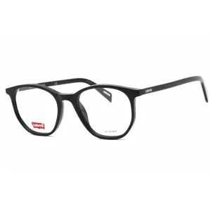 Levi's Unisex Eyeglasses - Full Rim Black Round Shape Hexetate Frame | LV 1002 0807 00