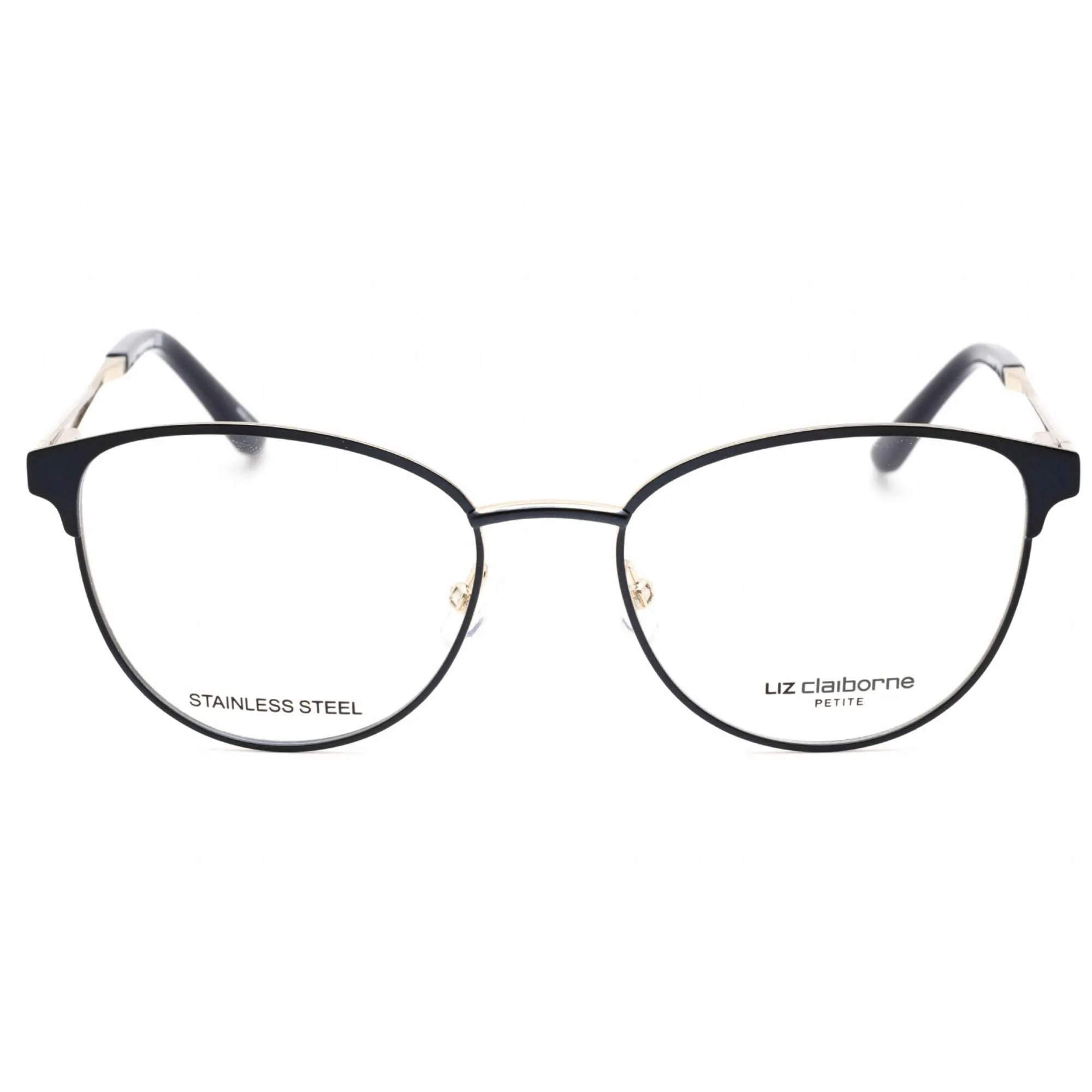 Liz Claiborne Women's Eyeglasses - Semi Matte Navy Round Metal Frame | L 462 0E8W 00