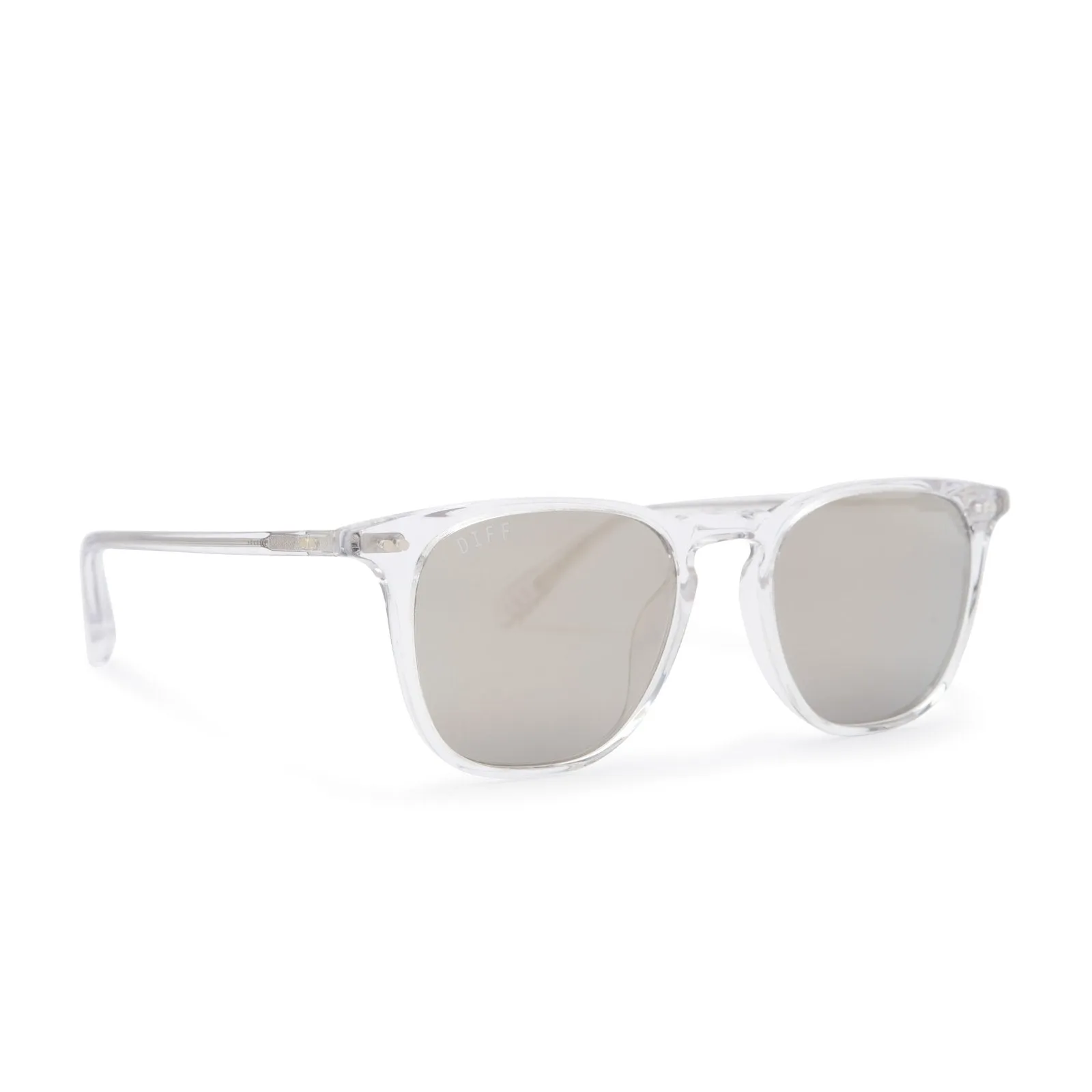 MAXWELL - CLEAR CRYSTAL   GREY MIRROR   POLARIZED SUNGLASSES