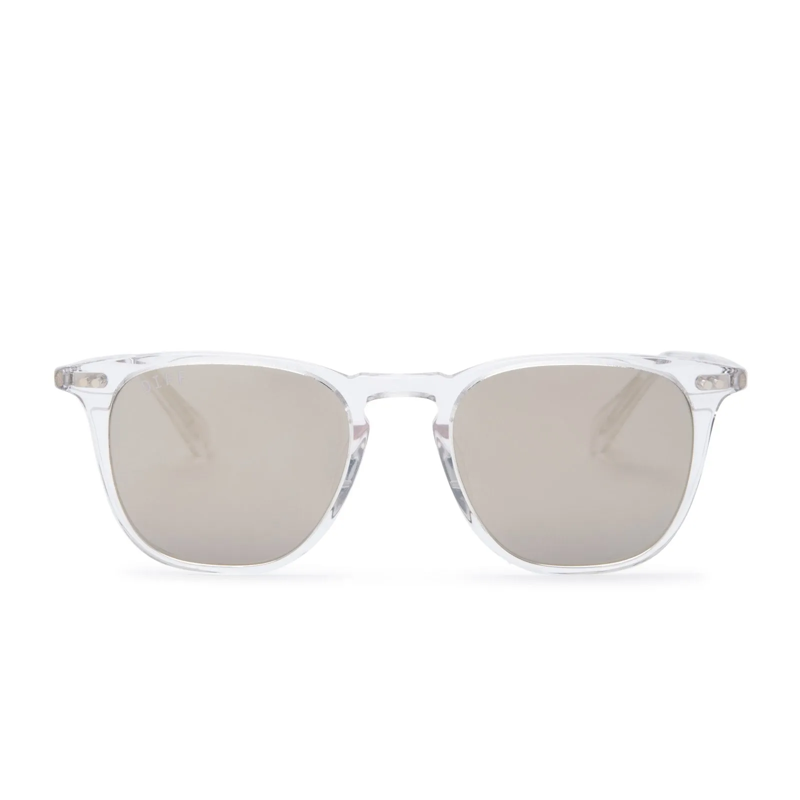 MAXWELL - CLEAR CRYSTAL   GREY MIRROR   POLARIZED SUNGLASSES