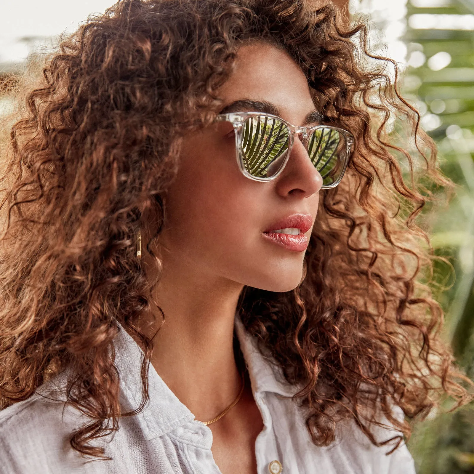 MAXWELL - CLEAR CRYSTAL   GREY MIRROR   POLARIZED SUNGLASSES