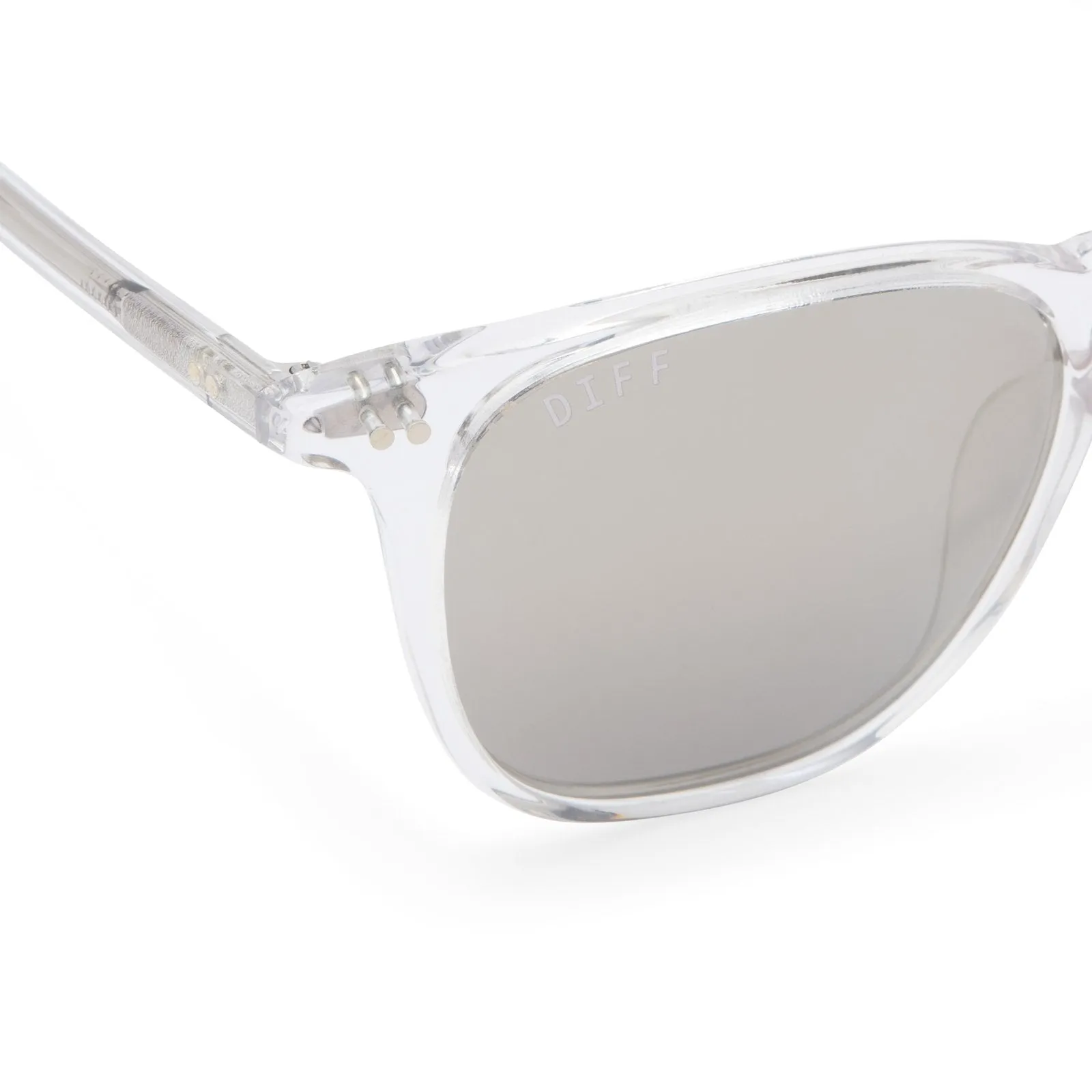 MAXWELL - CLEAR CRYSTAL   GREY MIRROR   POLARIZED SUNGLASSES